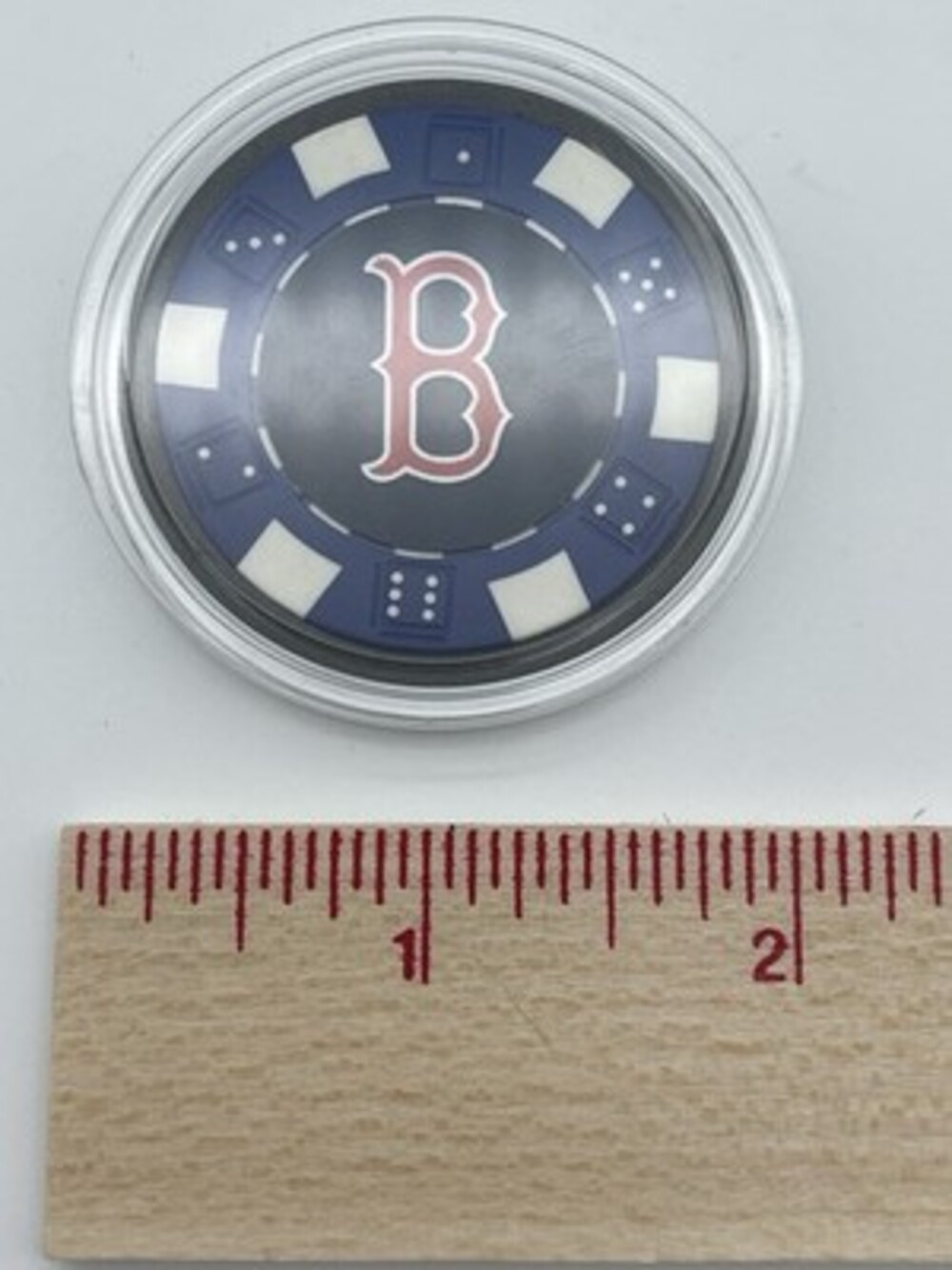 Boston Red Sox Poker Chip Golf Marker Card Marker In Case